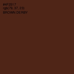 #4F2517 - Brown Derby Color Image